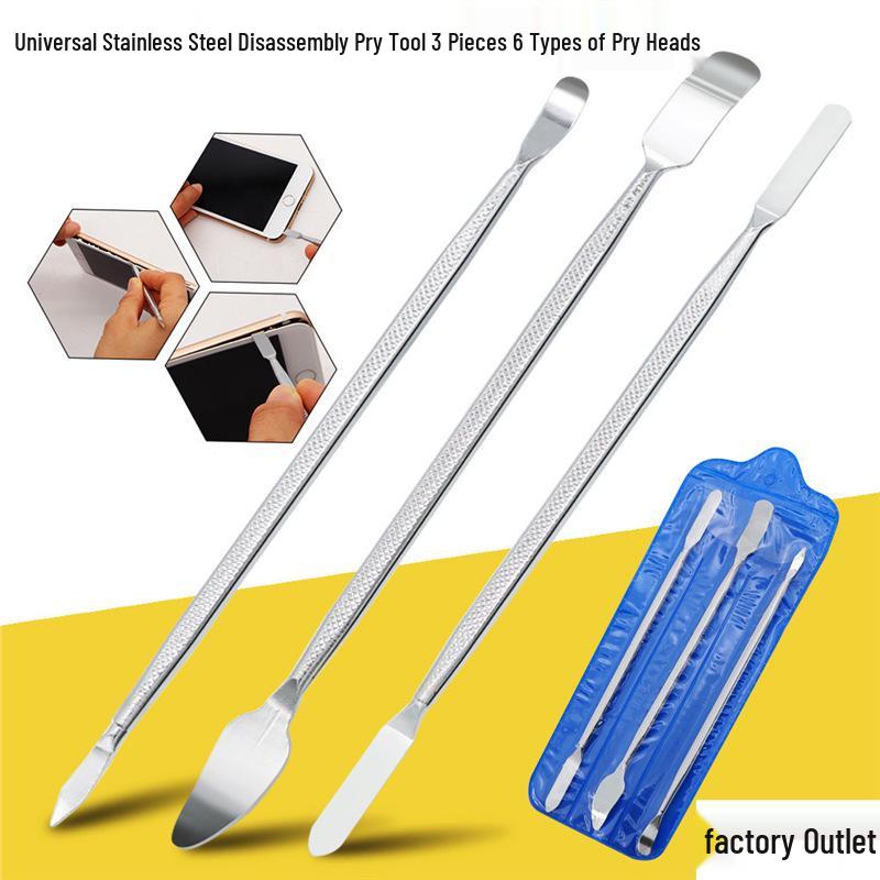 

3-Piece Stainless Steel Double-Headed Pry Bar Set for Disassembly and Shell Opening Standard