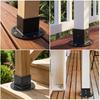 Square Column Bracket 2" x Post Base, Heavy Duty Floor Flange Deck Fence Pergola for 2 Inch Post, Railing, Porch Handrails, Mailbox