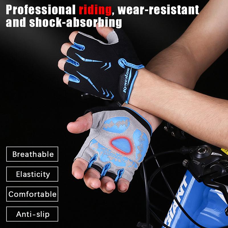 

Велосипедные перчатки с защитой от скольжения и пота для мужчин и женщин, дышащие, противоударные, спортивные перчатки для велосипеда