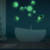 9pcs Removable Glow In the Dark Planets Wall Stickers Art Solar System Decals For Kids Bedroom