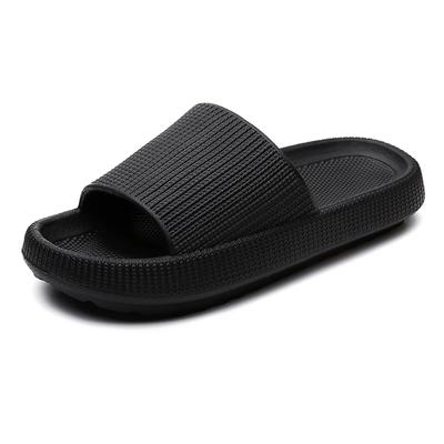 2025 Summer Slippers Flip Flops Women Indoor Home Mute Shoes EVA Soft-soled Shoes Cloud Slides Couple Non-slip Casual Sandals