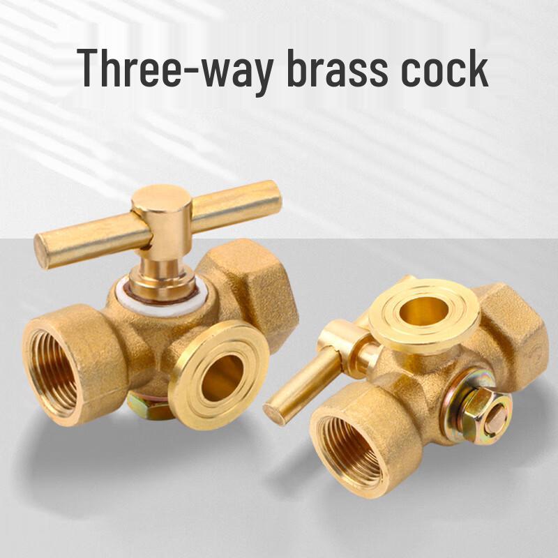 High Pressure Brass Three-Way Plug Valve