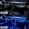 Car Interior Neon Lights 7 Colors RGB Decorative Ambient Lamp For Auto DIY Flexible Ambient Light USB Atmosphere Lamp 1/2/3/4/5M