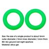 50Pcs High Elastic Anti-aging Silicone Tent Stakes Rings Fluorescent O-ring Ground Pegs Rings Camping Accessories