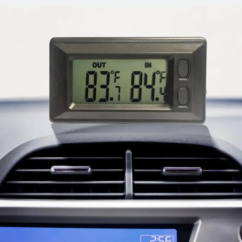 Car LCD Digital Display Indoor Outdoor Thermometer Meter With 1.5m Cable Thermometers Inside and Outside Cars Tools Instrum
