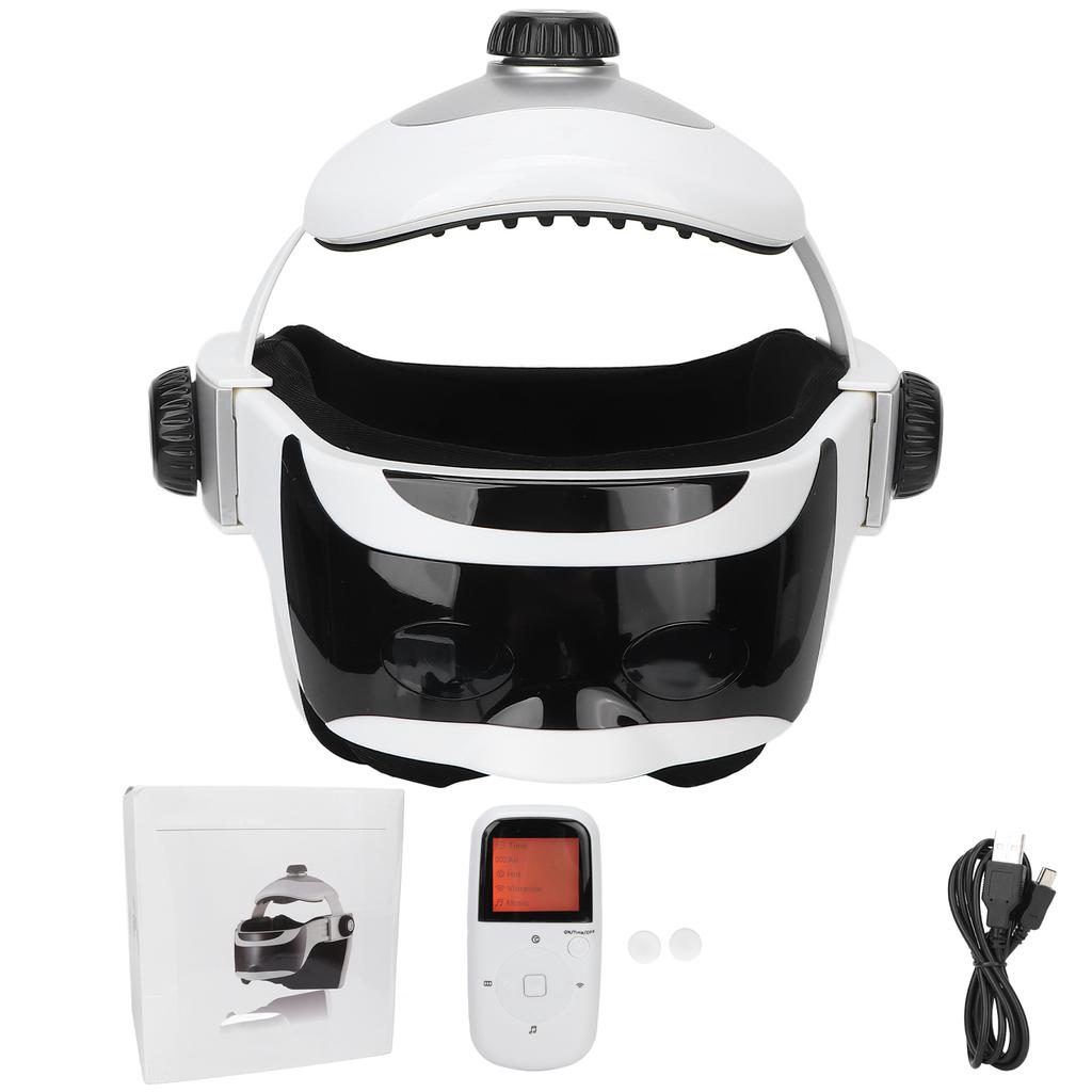 Elektrisk Hodemassasjeapparat Multifunksjonelt Lufttrykk Varmekompress Hodemassasjemaskin