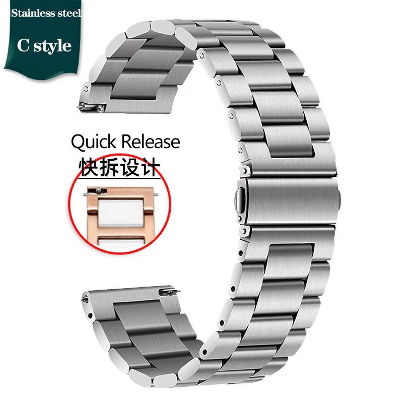 23mm Ceramic Stainless Steel Strap Watchband For Casio PROTREK Series PRW-30 PRW-50 PRW-60 PRW-70YT Waterproof Sport  Watch Band