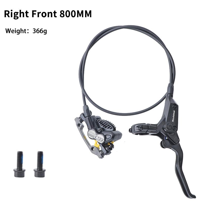 

HASSNS E4 Hydraulic Brake Cooling 4 Piston Mtb Brakes Mountain Bike Brakes 800/1450MM With Discs 160mm Bicycle Accessories HA E4 Right Front