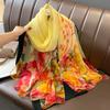 Silk Scarf Fashion Neck Oversize  Foulard Female Headbanda Luxury Hijab Women Warm Pashmina Scarves Echarpe Shawl Large Wrap
