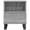 Nightstand Gray Sonoma 40 x 35 x 50 cm Engineered Wood