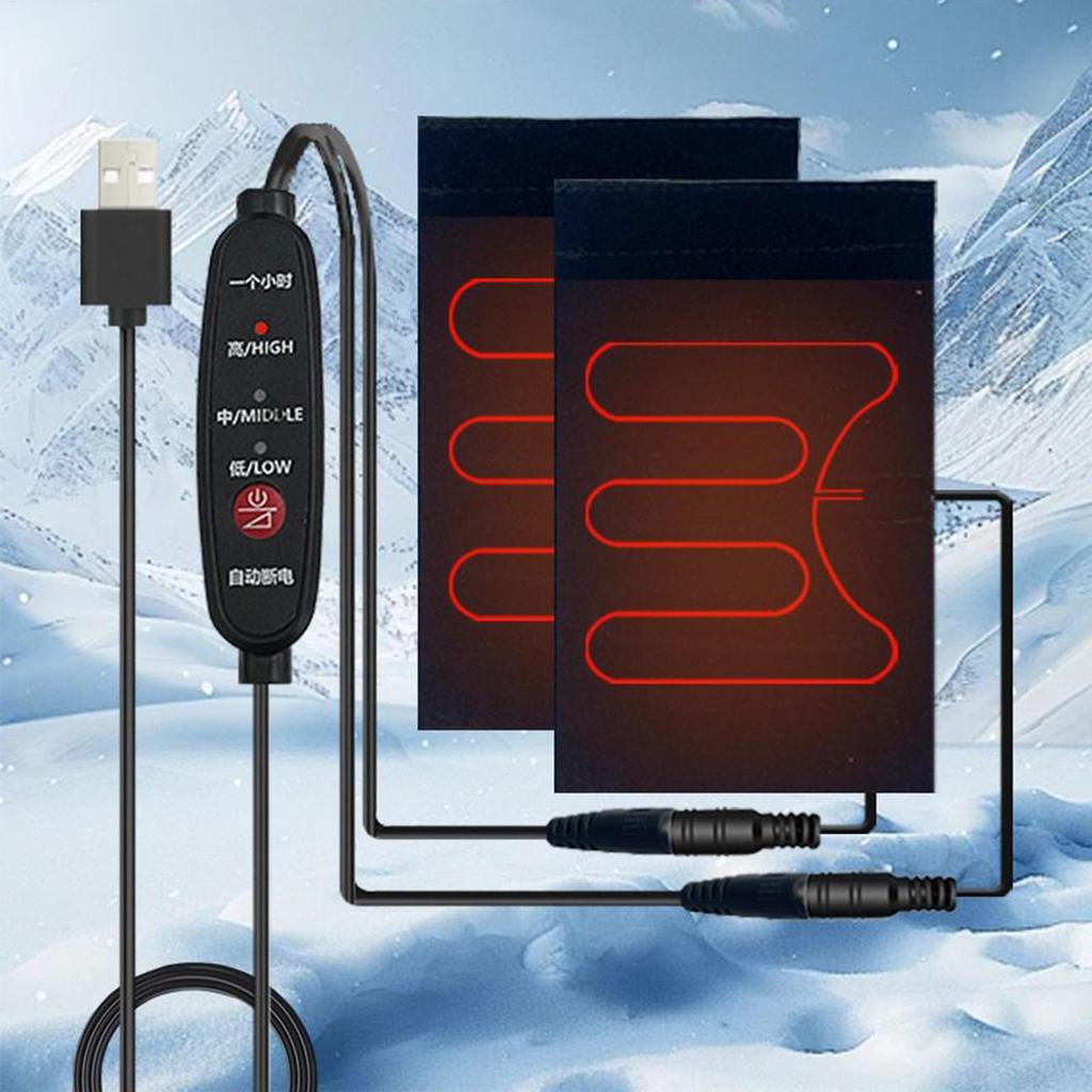 Motorrad Beheizbare Griffe 5V USB 3 Stufen Wärmer Elektrische Beheizte Griffabdeckung Winter Thermische Fahrerschutz Ausrüstung Zubehör