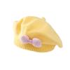 Children'S Beret Baby Hat Cute And Super Cute Autumn And Winter Girl'S Stylish Korean Style Princess Knitted Wool Painter'S Hat