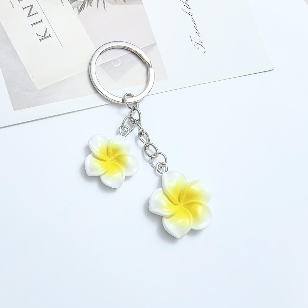 

Gradient Egg Blossom Sakura Keychain Sweet Flower Bag Resin Pendant Couple Family Keychain Pendant