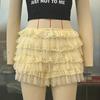 Lotus Leaf Edge Sexy Low Waist Shorts Pure Color Ruffles Sexy Low Waisted Shorts