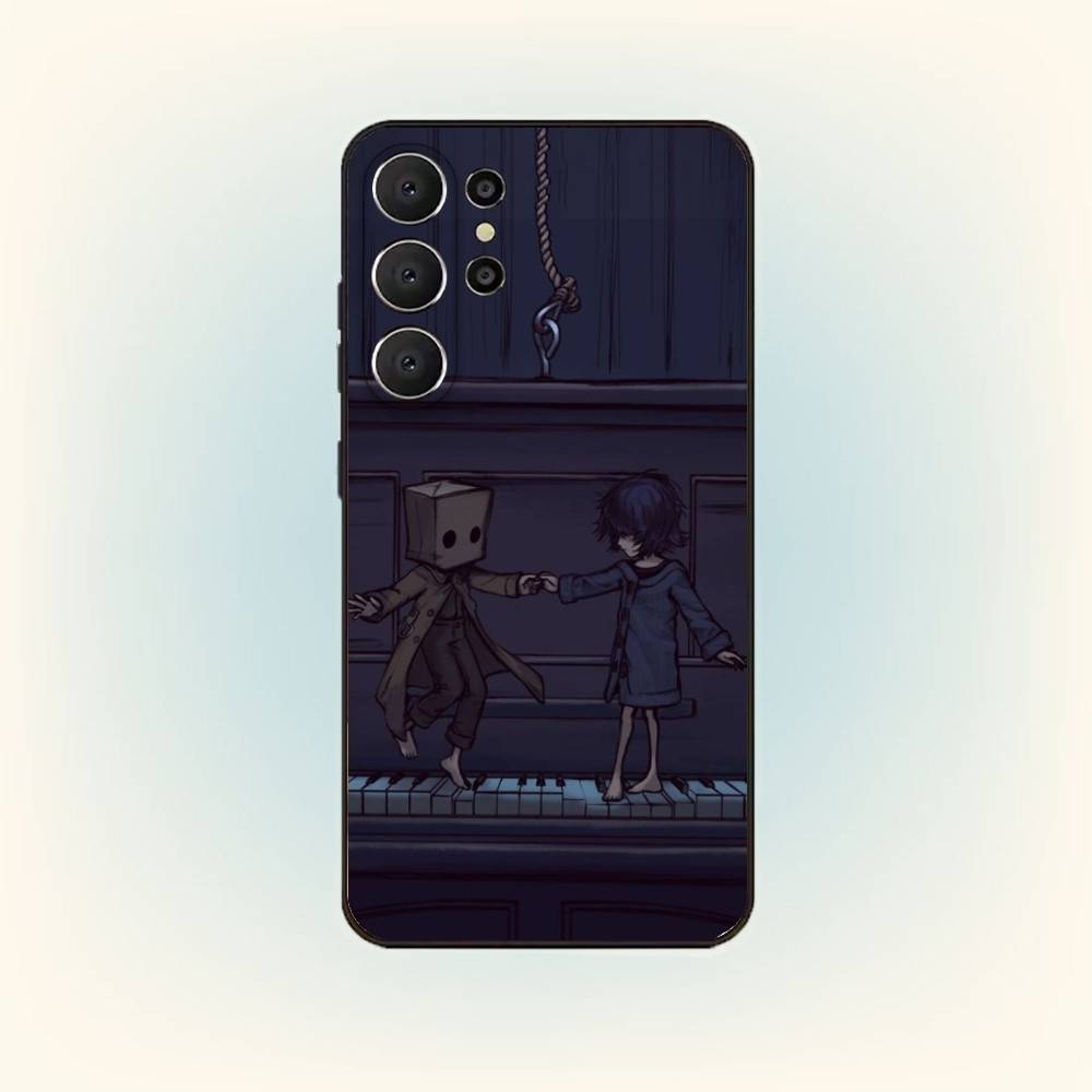 

Чехол для телефона Game L-Little N-Nightmares для Samsung S26, S25, 24, 23, 22, 30, 21, 10, 9, Ultra, Plus, Lite, Черный Мягкий Чехол Samsung S22ULTRA5G