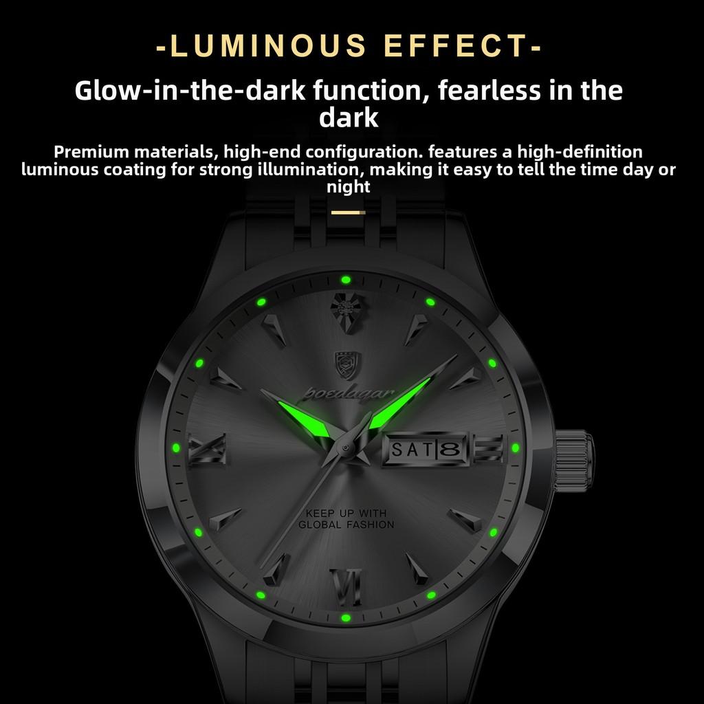 Ladies Watch Double Calendar Luminescent With Calendar Design For Business And Casual Wear