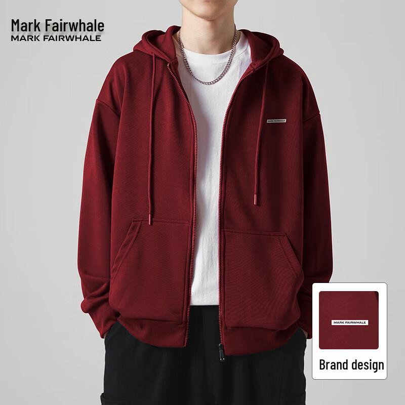 Mark Fairwhale Men's Solid Color Casual Hoodie