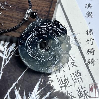 Halskette mit Drachen- und Phönix-Anhänger im chinesischen Stil für Frauen und Mädchen, Glücksbringer zum Austreiben böser Geister, Sicherheit, glückverheißende Charms
