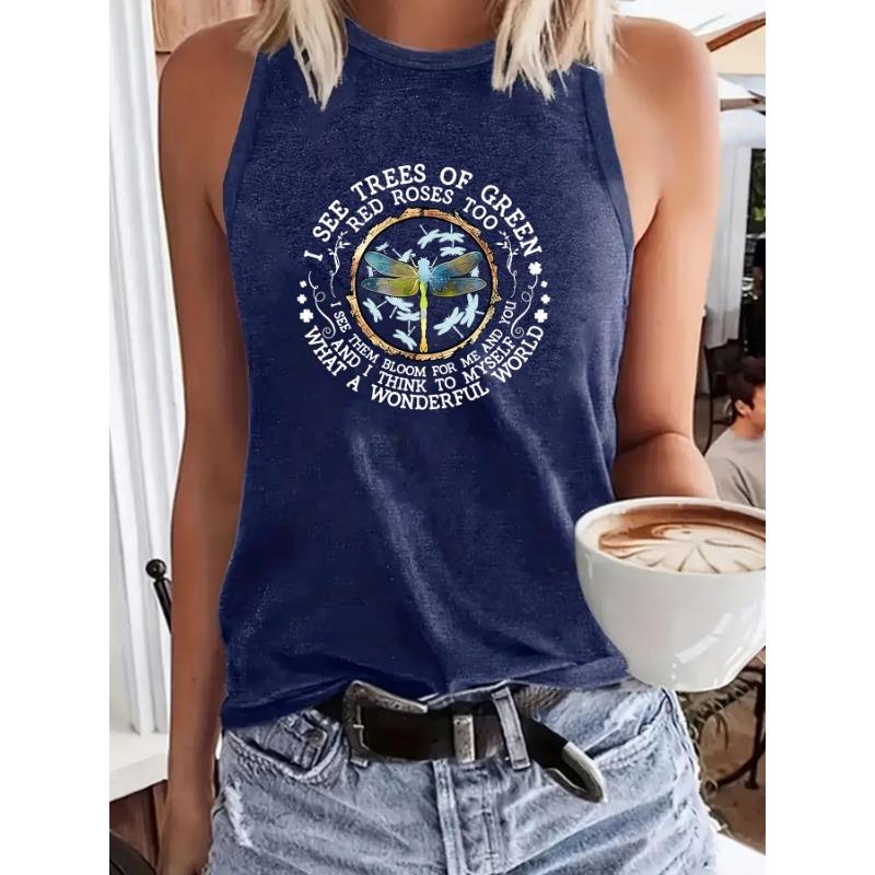 

Модный и Универсальный ISEE TREES Принтованный Свободный и Удобный Большой Жилет для Женщин XXL темно-синий