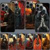 Grim Reaper Skull Skeleton Phone Case For Iphone 17 Air 16 15 Pro Max 14 Plus 16E Coque 13 Pro 12 Mini 11 Clear Cover Silicone C
