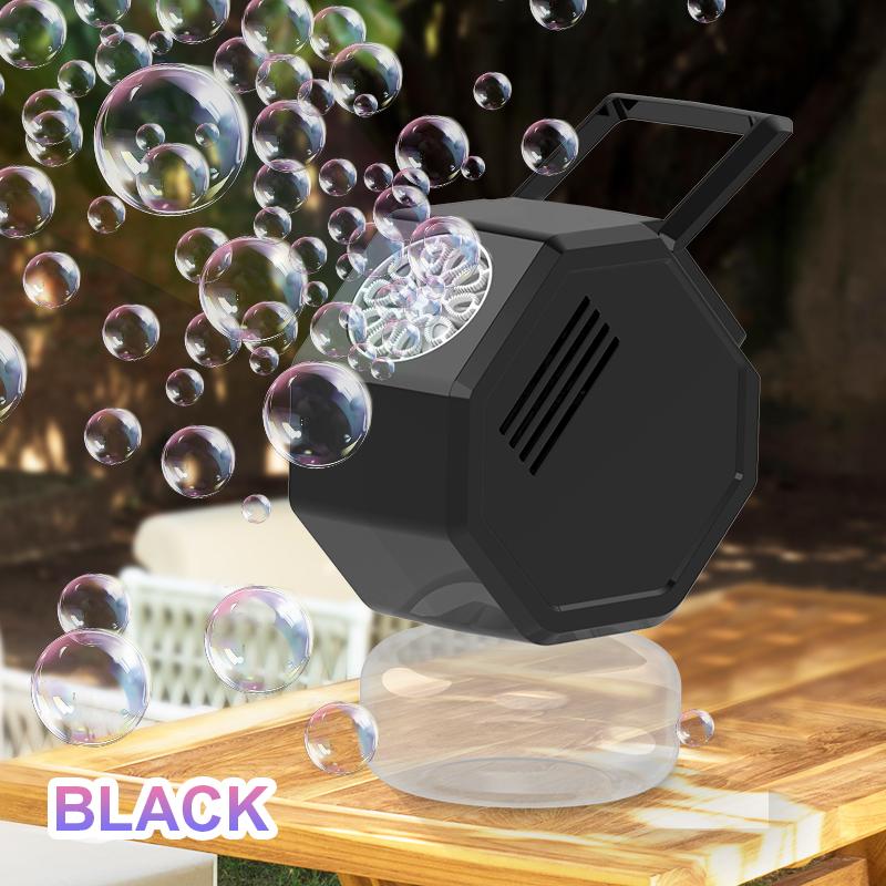 Handheld Fully Automatic Bubble Machine, Octagonal Multi-Hole Bubble Dispenser, Outdoor Party Children'S Toy, Internet Celebrity