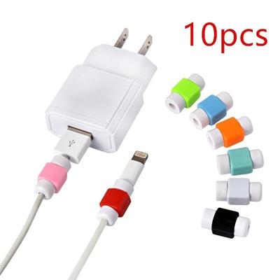 10PC Data Line Protection Case Coil Protective Cover for Charging Cable Phone Charging Case Headphone Storage Gifts Color Random