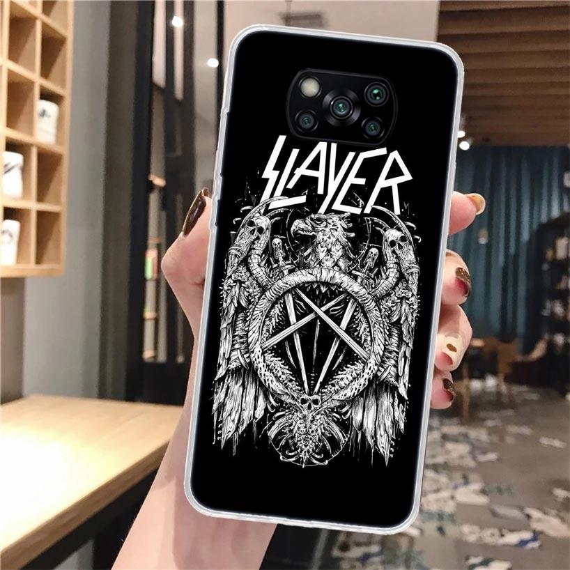

Slayer Heavy Metal Rock Band Silicon Phone Case For Xiaomi Poco X3 Nfc X5 X6 X7 F7 Ultra F6 F5 Pro M5S M5 X4 F4 GT M4 M3 F3 F2 F Xiaomi Poco X5 Pro