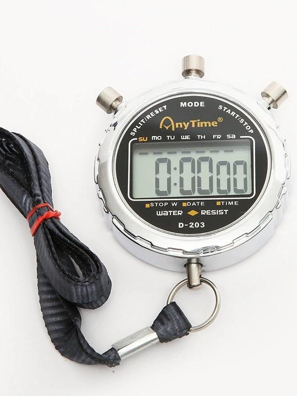 D-203 Multi-functional Electronic Sports Stopwatch & Referee Timer with Alarm for Competitions 74x58x15mm