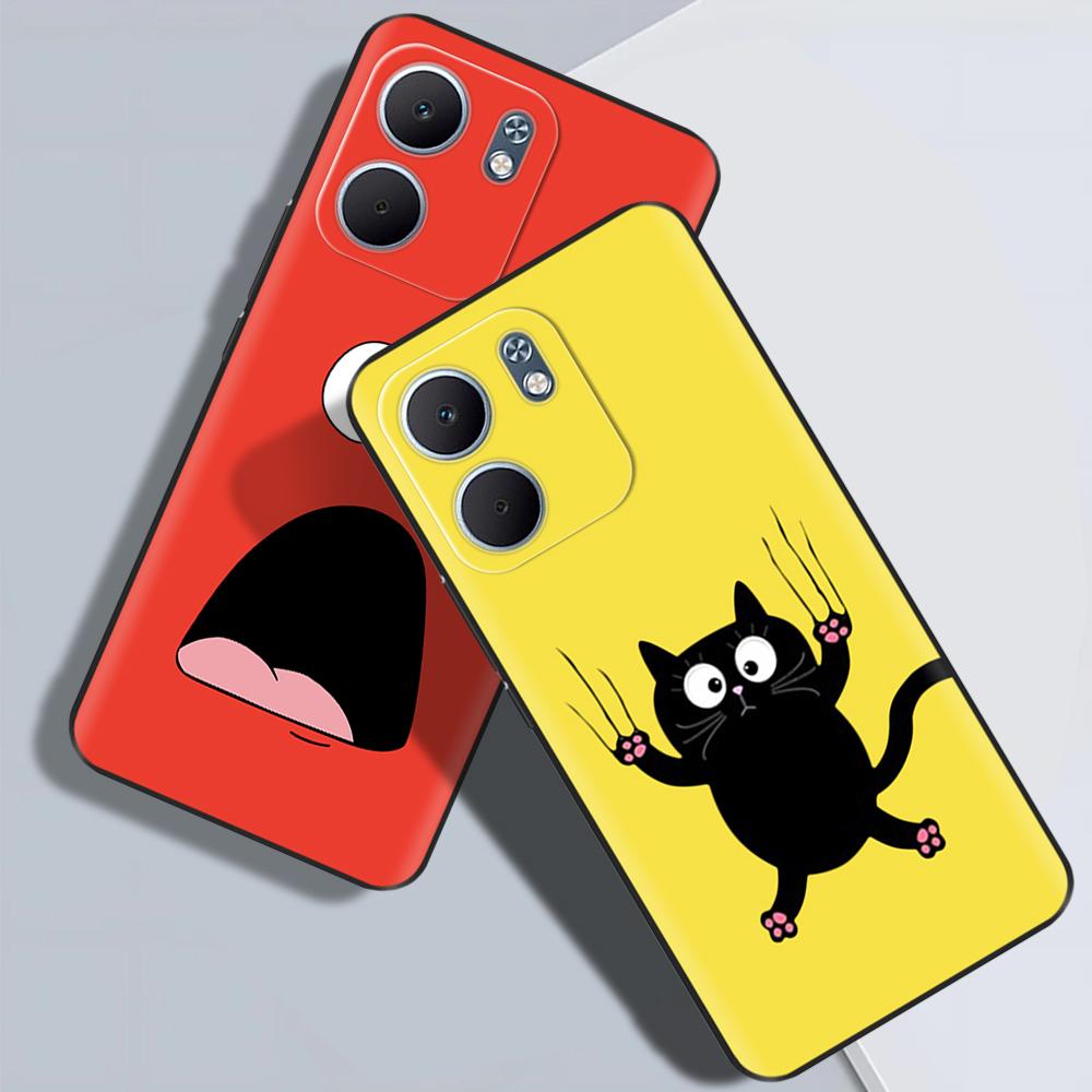 For Oppo A5x Case Soft Silicone Phone Cases Black TPU Back Cover For Oppo A5X A5 x 4G 5G Case Cute Printed Bags Fundas Coque