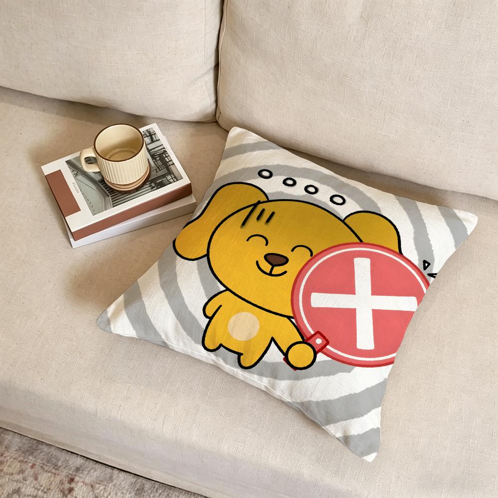 B-Big Silly Dog Cushion Cover Fabric Soft Furnishing,Pillowcase, Cushion Cover, Sofa Pillow, Home Decoration