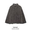 2024 Autumn Women's European & American Style Stand-Up Collar Shearling Fleece Eco-Friendly Fur Coat
