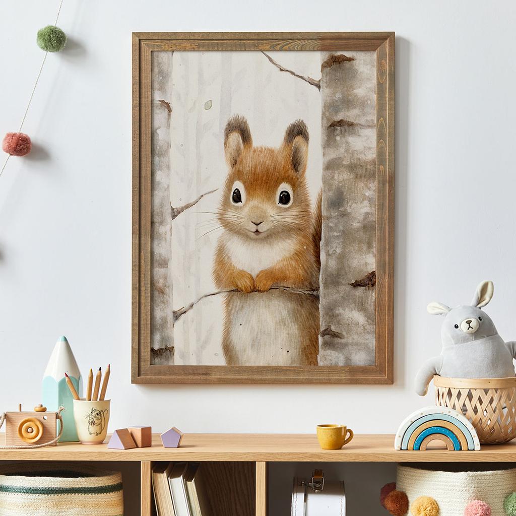 Poster for a Child Squirrel