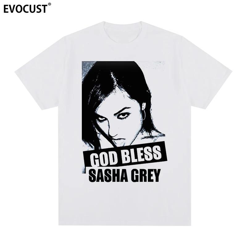 Sasha Grey Vintage God Bless T-shirt Cotton Men T Shirt New TEE TSHIRT Womens Tops L