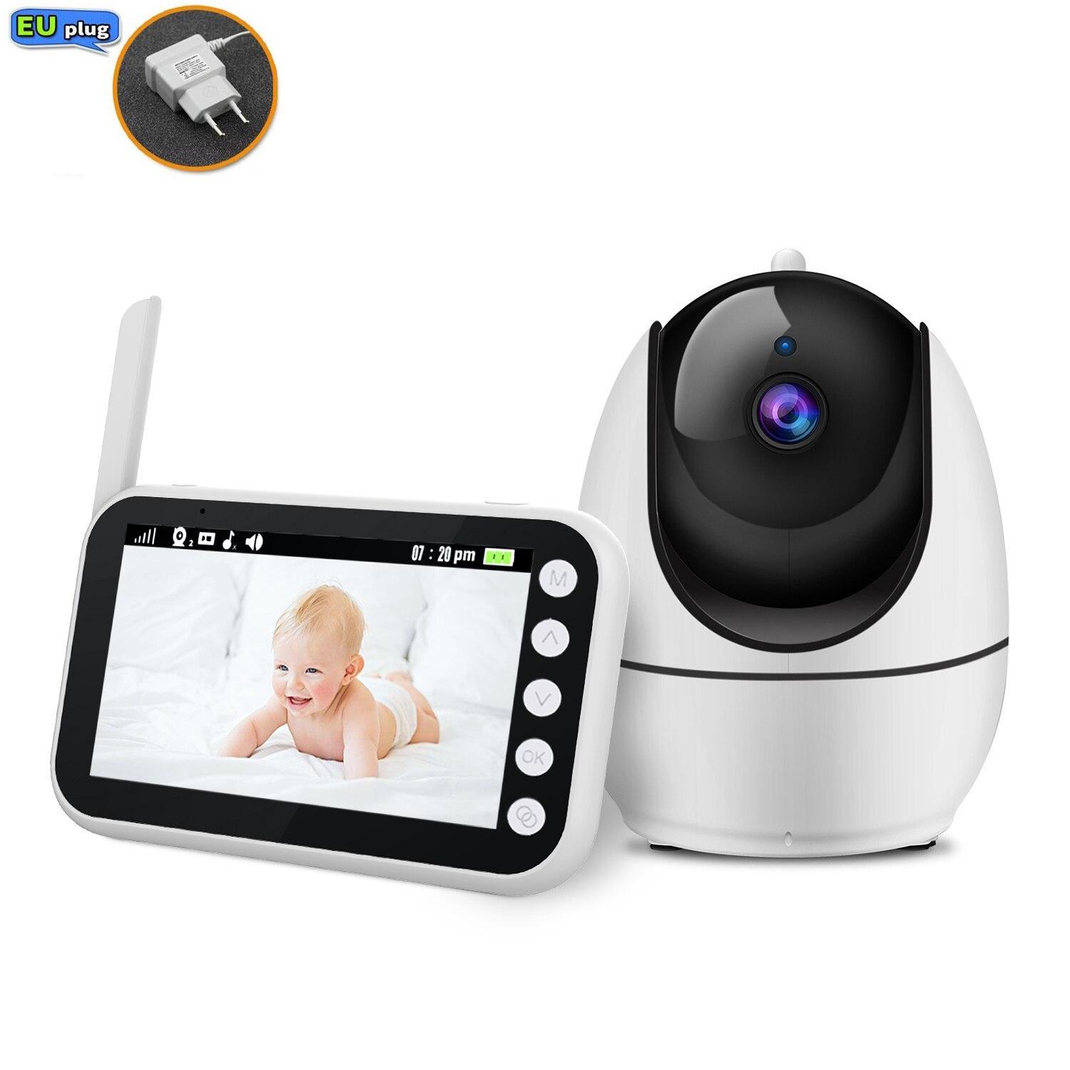 

Радионяня 4,5 дюйма, беспроводная камера с PTZ-камерой, камера высокого уровня безопасности, мониторинг температуры ночного видения, сигнализация крика ребенка ABM200 EU