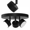 Ceiling Spotlight LED Black Gx53 Polish Modern Lamp 3-spot
