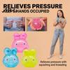 Elastic Bunny Pinch Toy Jelly Squeeze Toy, Portable Soft TPR Stress Relief School Bag Shape Reliever Pressure Release Rebound Fidget Sensory Ball for