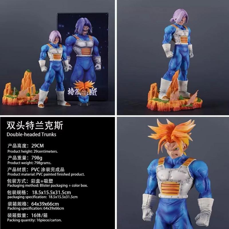 Dragon Ball Z Warrior Series NO.4 Battle Suit Trunks Figure, Anime Dragon Ball Super Peripheral, Saiyan