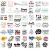 50 Wasserdichte Spanische Motivations-Graffiti-Sticker zur DIY-Dekoration auf Koffer oder Gitarre