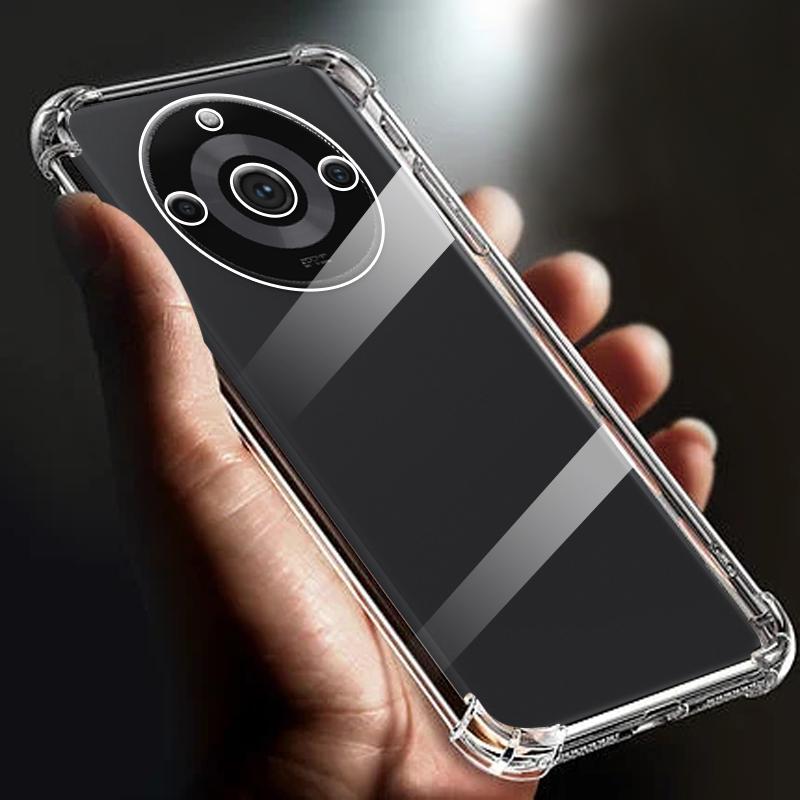 

Thickened Airbag Shockproof Clear Soft Tpu Phone Case RMX3740 For Realme 11 Pro Plus case 5G + Transparent Back Cover 6.7 cases