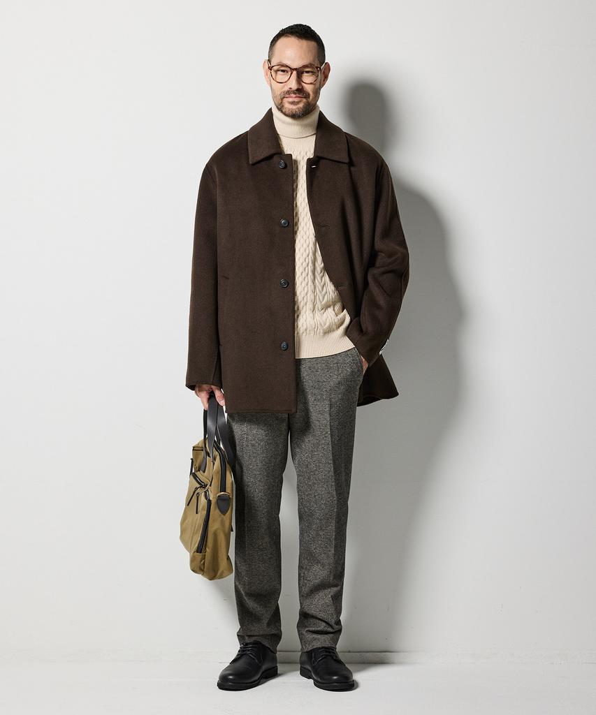 STCO Balmacaan Half Coat_Brown (Basic Fit)_Sctvd07Nsh