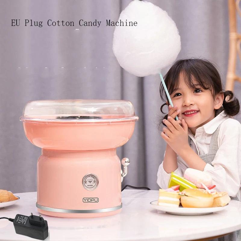 

Машина для производства сладкой ваты 1 шт., детская фантазийная машина для производства сладкой ваты, электрическая, 220 В, небольшой домашний подарок, день рождения, портативная розовый