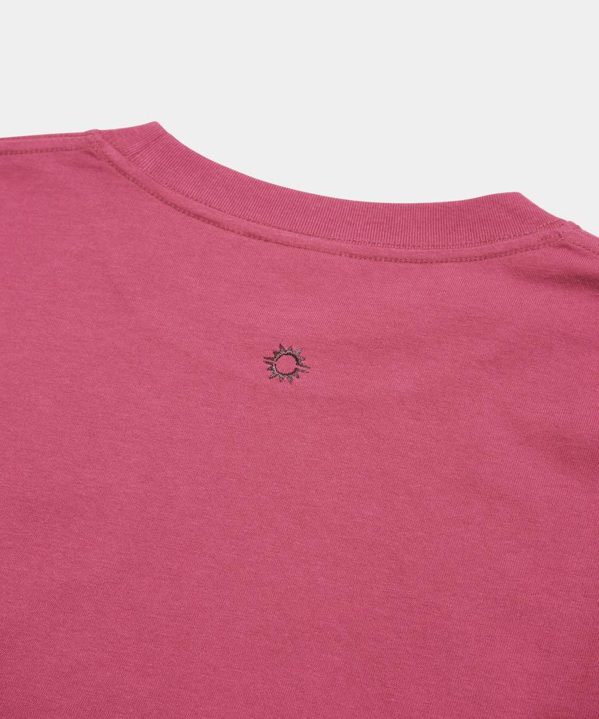 HELLO SUNRISE Sun Stamp L/S Tee_Magenta Pink