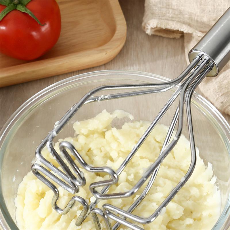 Kitchen Potato Crusher Tool Stainless Steel Potato Masher Manual Fruit Vegetable Pressure Mud Machine Kitchen Food Crusher