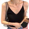 Summer V-Neck Knit Camisole: Sleeveless, Versatile Top for Women