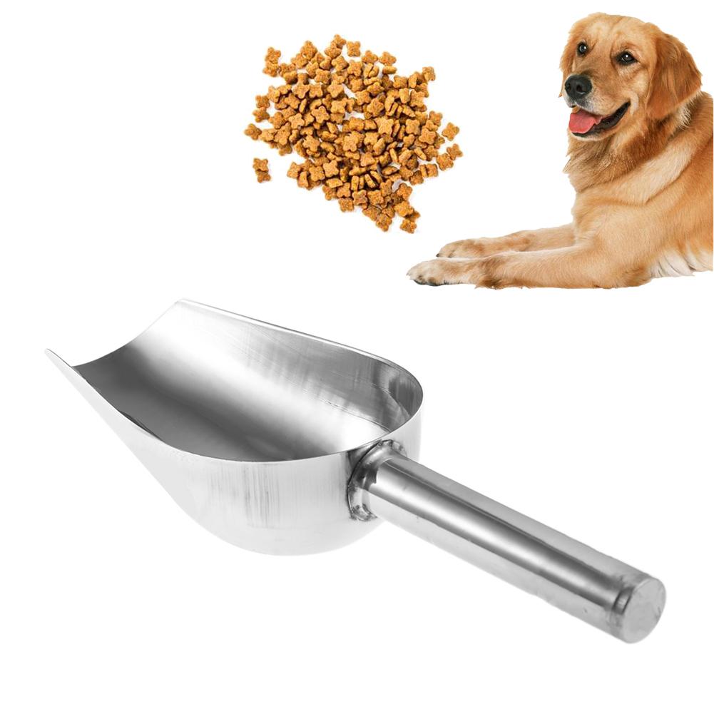 Cats Feeding Scoops Multifunctional Puppy Food Serving Shovel Stainless Steel Lightweight Thicken Pets Feeding Supplies
