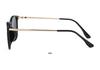 Retro Large Frame Women's Polarized Sunglasses - Tea-Colored, UV & Sun Protection, Perfect for Driving, Slimming Effect