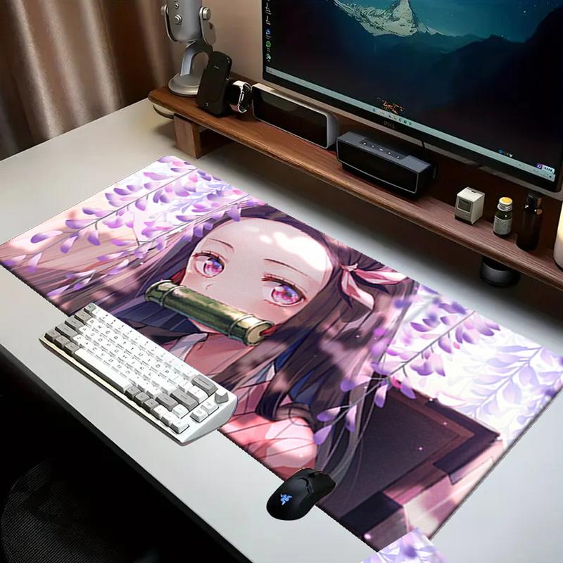 Anime Slayer Characters   Mouse pad Office Desk Mat, Gaming Mouse Pad Mousepad, keyboard pad,Heavy-Duty Non-Slip Rubber Backing, Gift