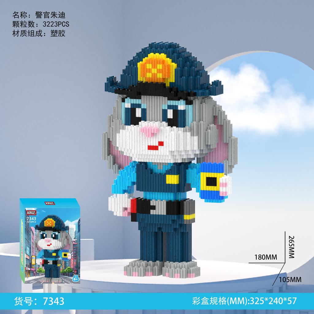 Disney Zootopia Building Blocks Nick Judy Model Benjamin Sloth Bricks Cartoon Movie Figure Toys For Kids Christmas Gift