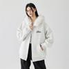GOLFCROSS Unisex Plüschkragen Kapuzen-Strickjackenjacke
