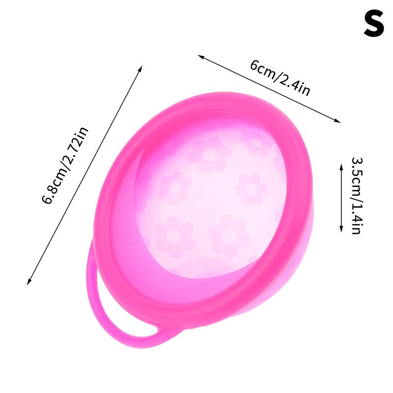 

1шт силиконовый плоский дизайн сверхтонкий многоразовый диск для женщин менструальный с язычком стерилизация S
